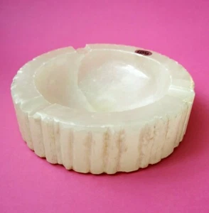 Mid Century Modern 50s 60s Herna vintage ashtray alabaster marble catchall Spain - Picture 1 of 10