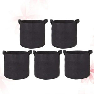 5 Pcs Pflanztaschen Aus Filz Anbau Gartentopf Pflanzenwachstumsbeutel - Bild 1 von 11
