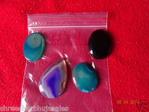 Tribal Hindu Islamic Muslim Holy Hakik Stone Art Amulet Necklace Pendent Lot #01 - Picture 1 of 5