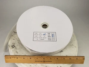 DUNLAP Industries 1" Wide Self-ADHESIVE LOOP ONLY 25 Yards Roll White - Picture 1 of 10