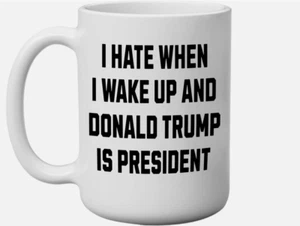 Anti-Trump Gift for Democrats and Liberals I Didnt Vote For Him Cup Anti Fascism - Picture 1 of 1