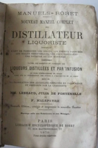 Antique 1879 DISTILLATEUR LIQUORISTE FRENCH LIQUOR Recipe Book Paris - Picture 1 of 11