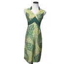 Lee Stevens Of Miami Green Sheath Dress Sexy Mod Secretary Size Xs/S Vintage