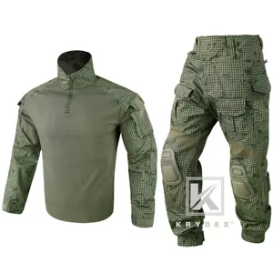 Conjunto de uniforme de combate KRYDEX Gen3 camisa y pantalón rodilleras noche desierto camuflaje - Imagen 1 de 12