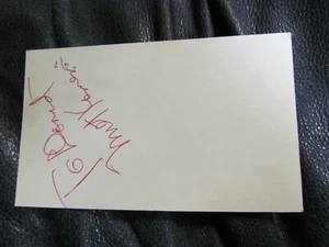 Milt Kamen AUTOGRAPHED 3X5 INDEX CARD - Picture 1 of 2