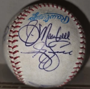 1999 Brewers AUTOGRAPH BALL Signed AUTO Burnitz,Stinnett,Vina,Plunk,Colangelo+6 - Picture 1 of 6