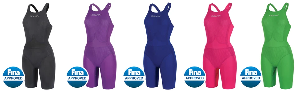 Terno feminino Dolfin TiTANIUM roxo pele de joelho 7156P tamanho 20 $400 novo com etiquetas - Imagem 1 de 1