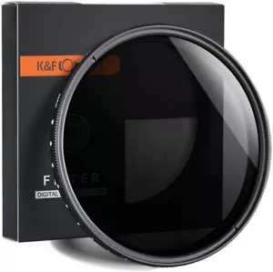 K&F Concept Fader ND Filter Variable ND2-ND400 Optical Glasses Neutral Density - Picture 1 of 21