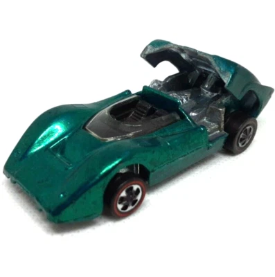 Carro Hot Wheels Redline McLaren M6A 1968 Aqua fabricado nos EUA - Imagem 1 de 4