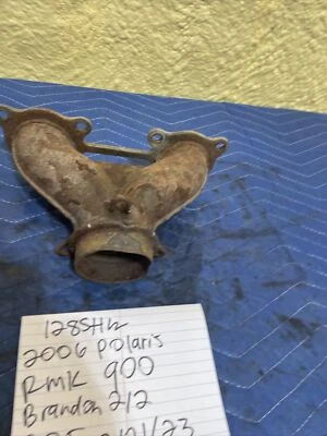 Polaris Rmk 900 2006 colector de escape tubo de cabezal 128 Foto 1 de 4