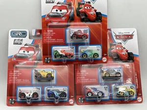Lot Of 3 Disney Pixar Cars 3 Pack Mini Racers GRC Global Racer Cup Collection - Picture 1 of 8