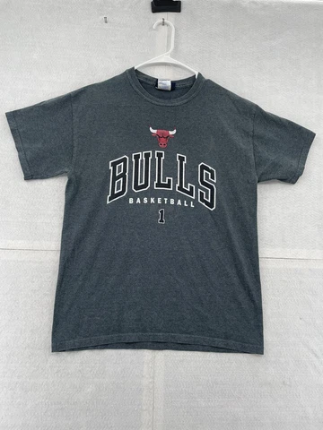 Chicago Bulls Derrick Rose Shirt Adult Medium Gray Short Sleeve NBA Basketball Cover