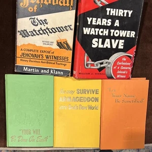 Lot 5 Jehovah Witness and anti-Jehovah Witness books All RARE see pics and list - Imagen 1 de 19