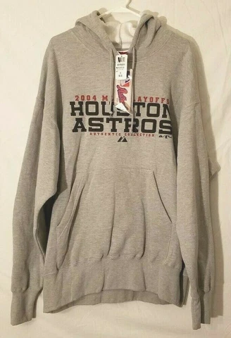 Majestic Houston Astros 2004 MLB Playoffs Pullover Hoodie Men's XL - NWT Cover
