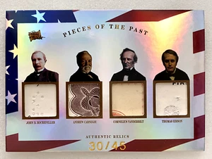 2023 Pieces of the Past Historical Rockefeller Carnegie Vanderbilt Edison 30/45 - Bild 1 von 2