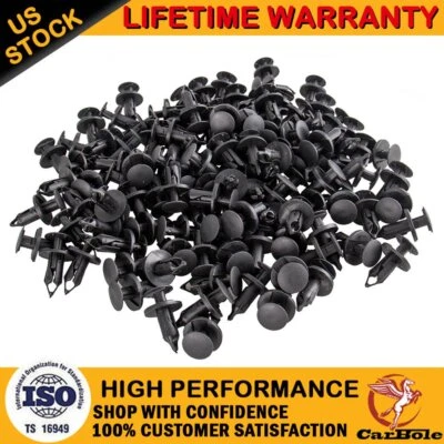 120 piezas 8 mm agujero plástico remaches sujetador empuje pasador clips coche auto guardabarros retenedor Foto 1 de 4