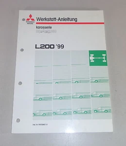 Manual de Taller Mitsubishi L200 Suplemento Carrocería Stand 03/1999 - Imagen 1 de 1
