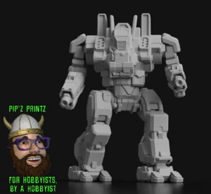 CRK-5003-0 Crockett Alternate Mech Model For Battletech 6mm-10mm-15mm - Picture 1 of 1