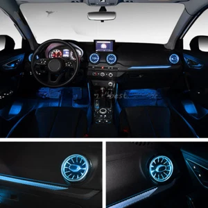 4PCS For Audi A3 S3 RS3 8V 8Y 8P 2004-2020 Dashboard Air Vent Ambient Light LED - Bild 1 von 6
