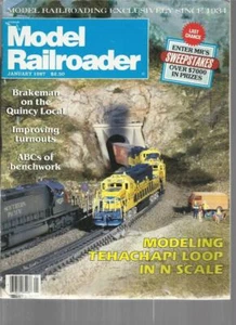 Model Railroader January 1987 Residential Structures Las Vegas & 10 Wheeler Plan - Picture 1 of 1