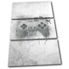 Grunge Retro Playstation PS1 Gaming TREBLE CANVAS WALL ART Picture Print