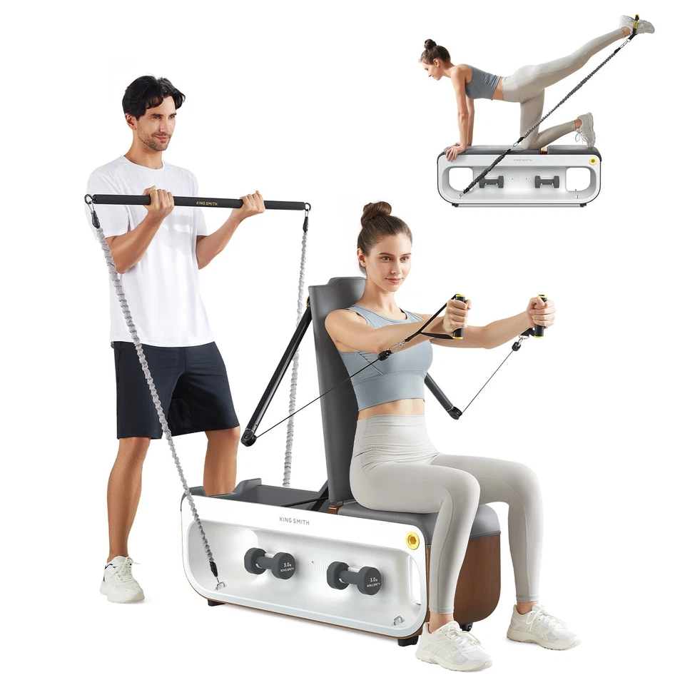 KINGSMTIH Fitness Bench with Cable System,Multifunctional Exercise Equipment - Image 1 of 4
