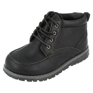 SALE Boys N2040 Black lace up ankle boot By JCDees £9.99 - Picture 1 of 9