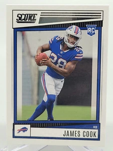 2022 PANINI SCORE JAMES COOK ROOKIE FOOTBALL CARD BILLS NFL donruss topps fleer - Picture 1 of 2