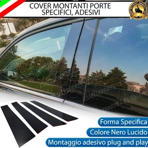 COVER MONTANTI PORTIERE PORTA NERO LUCIDO SPECIFICI FORD FIESTA MK6 5 PORTE - Foto 1 di 13