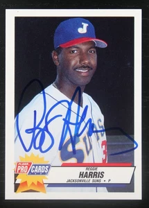 AUTOGRAPHED - Reggie Harris Fleer #2707 Jacksonville Suns 1993 AAA - Picture 1 of 2