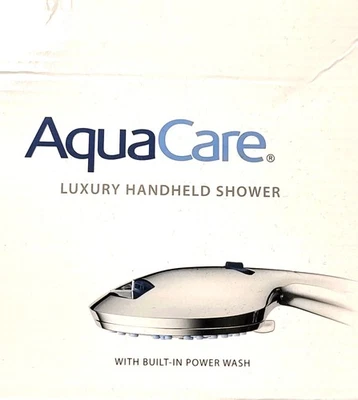 Aquacare High Pressure 8-Mode Handheld Shower Head - Anti-Clog Nozzles, Built-In - Image 1 of 4