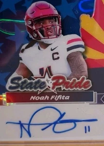 Autograph NOAH FIFITA 2025 Leaf Metal STATE PRIDE Auto BLUE LAVA /12 ARIZONA - Picture 1 of 9