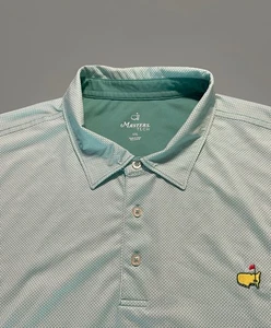 Masters Tech Golf Poloshirt XXL Geometric Performance Stretch Logo - Bild 1 von 7