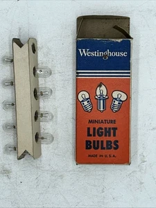 Vintage Box of 9 Westinghouse No. 47 Radio Miniature Lamps Bulbs Radio Pinball - Picture 1 of 9