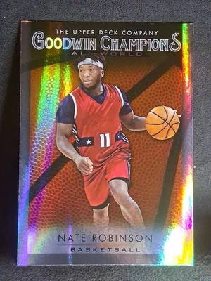 2021 Upper Deck Goodwin Champions Nate Robinson All-World Holo Silver SP #GB-4 - Image 1 of 4