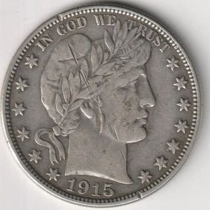 1915-S FRISEUR HALBER DOLLAR VZ DETAILS - Bild 1 von 2