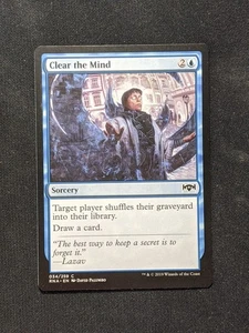 Clear the Mind - Ravnica Allegiance #034/259 Magic The Gathering Magic The Gathering - Imagen 1 de 2