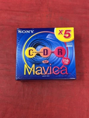 Paquete de 5 discos grabables CD-R SONY 156 MB para cámaras Mavica (5 MCR-156A) NUEVO Foto 1 de 4