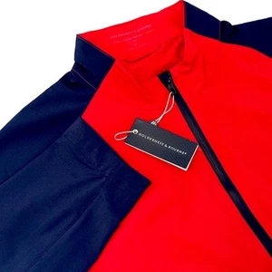 Chaqueta Holderness & Bourne Para Hombres The Hyde Performance XL Roja/Azul HoyLake Nueva con Etiquetas - Imagen 1 de 11