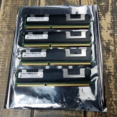 Micron 32GB 4x 8GB 2Rx4 PC3-10600R-9-10-J0 Server Memory MT36JSZF1G72PZ-1G4D1BB - Image 1 of 4