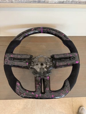 2005-2009 Ford Mustang Carbon Fiber Steering Wheel - Purple Forged Carbon - Image 1 of 4