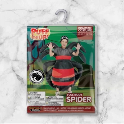 Spooktacular Creations Inflatable Spider Costume for Kids 7–10 Halloween Cosplay - Image 1 of 4