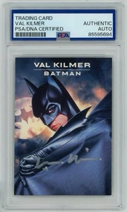 Val Kilmer Signed 1995 Unocal Batman Forever Trading Card PSA Authentic - Picture 1 of 2