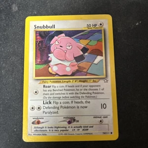 Pokemon 74/111 Snubbull Neo Genesis Common D1 - Bild 1 von 2