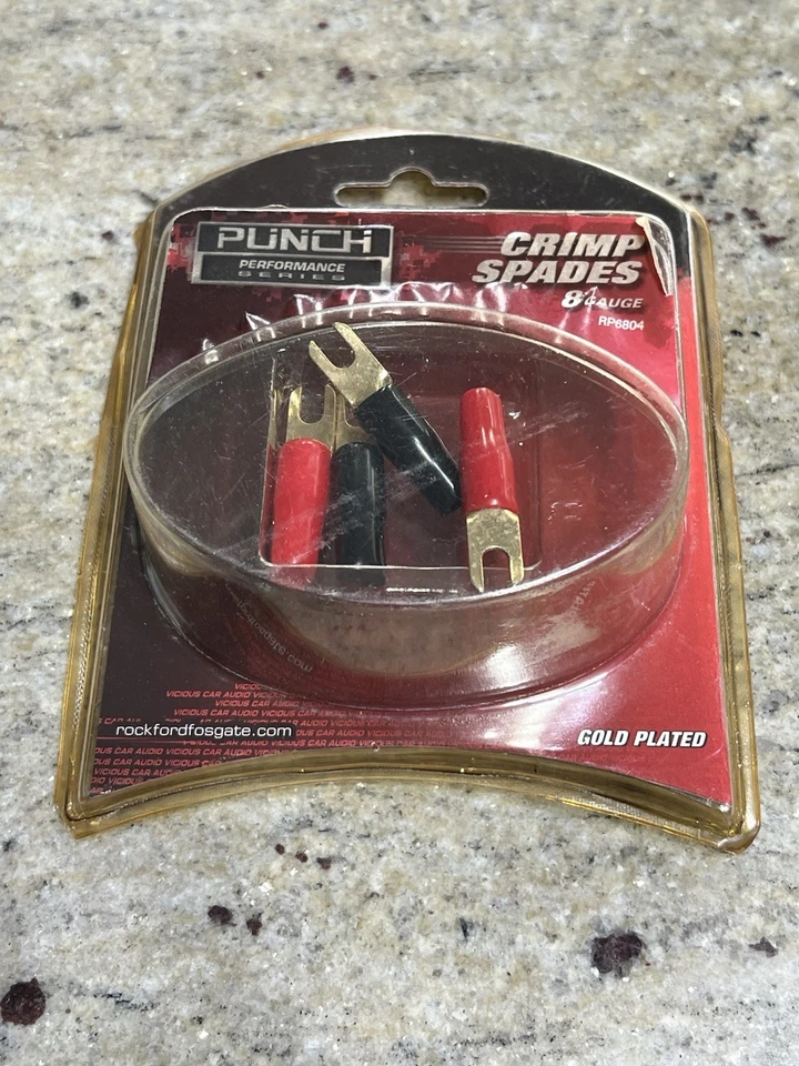 Rockford Fosgate Crimp Spades 8 Gauge  - Image 1 of 1
