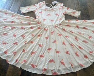 Dot Dot Smile size 8/10 girls flamingo Ballerina twirl dress new - Picture 1 of 5