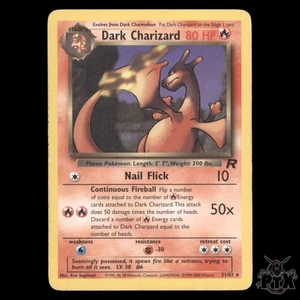 Dark Charizard #21/82 Team Rocket MP/Moderatly Played Pokemon 2000 - Picture 1 of 3
