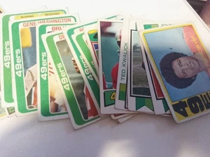 20 Vintage 49ers Topps Fußball Karten 1972-1980! - Bild 1 von 9