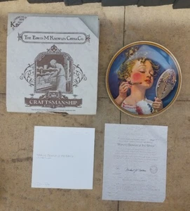 Norman Rockwell Making Believe at the Mirror Sammlerstück Deko Teller 5860f - Bild 1 von 7