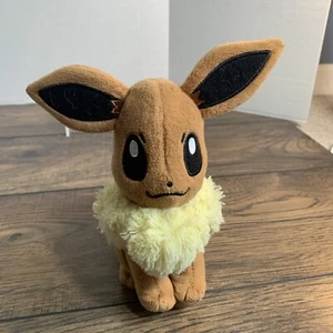 2017 Nintendo Tomy Pokemon EEVEE Plüschtier Braun Gelb Stofftier - Bild 1 von 6